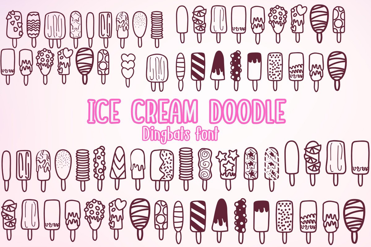 フォント Ice Cream Doodle