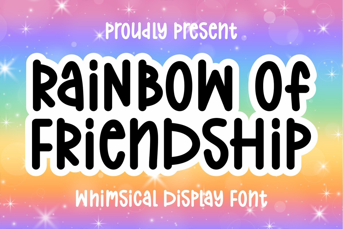 フォント Rainbow of Friendship