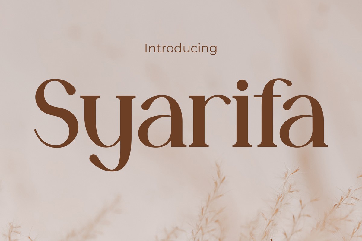 フォント Syarifa