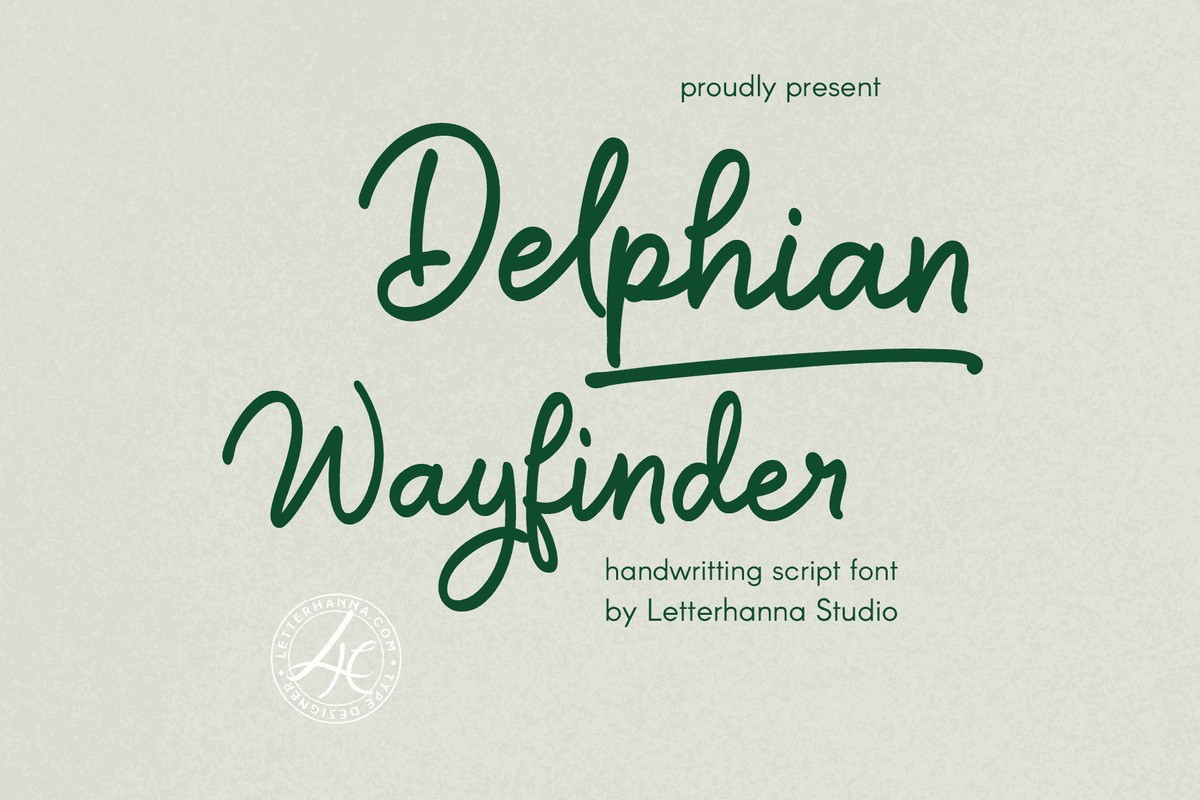 フォント Delphian Wayfinder