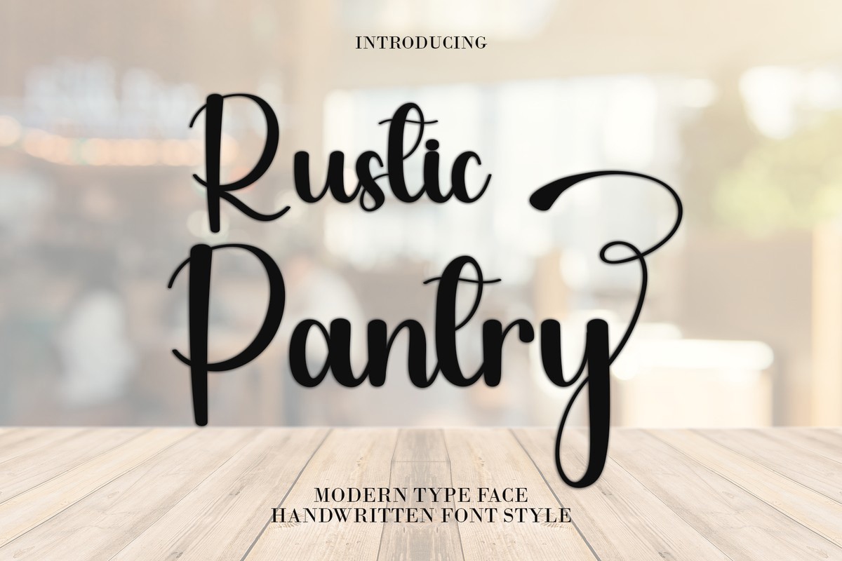 フォント Rustic Pantry
