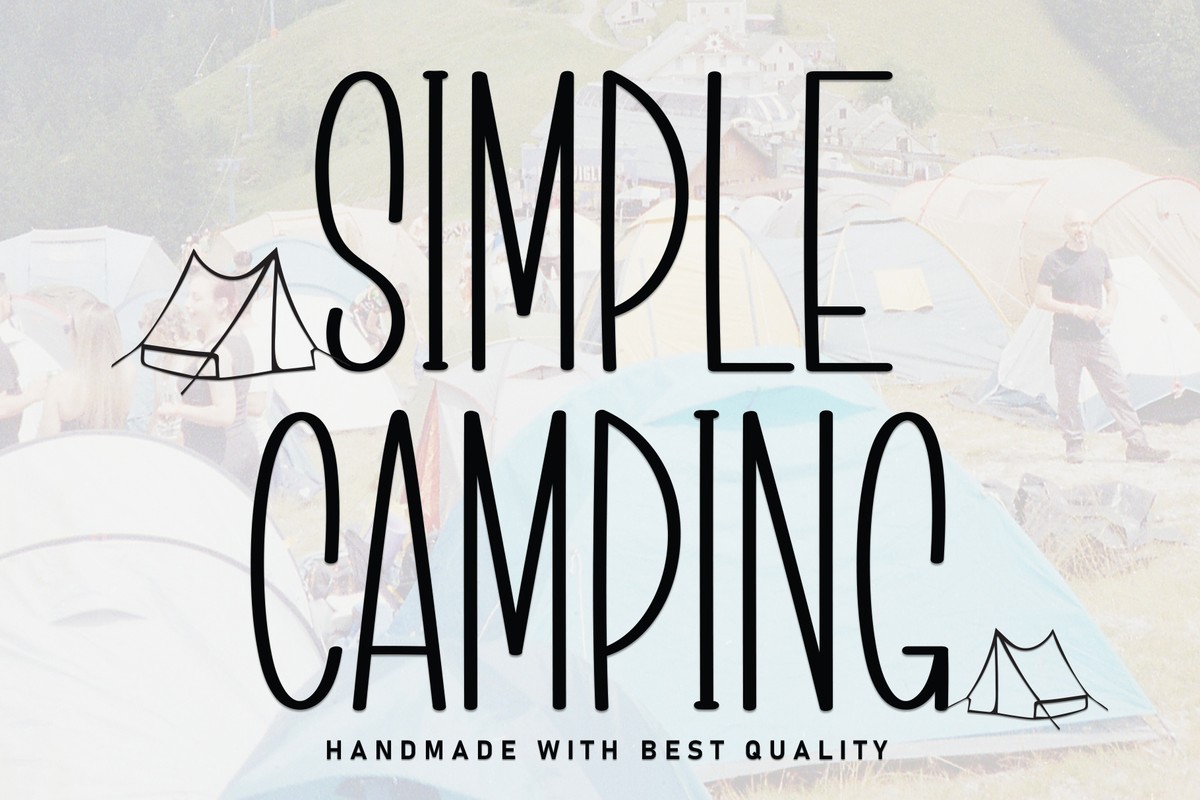 フォント Simple Camping
