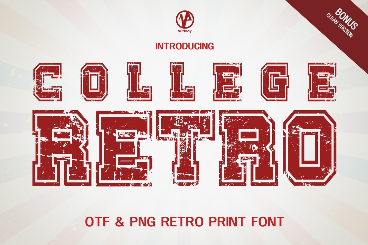 フォント College Retro