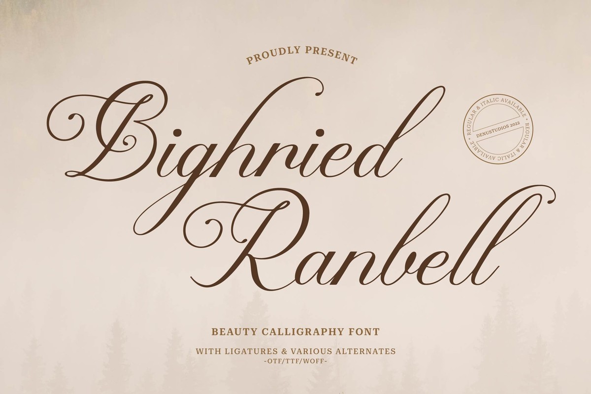 フォント Bighried Ranbell