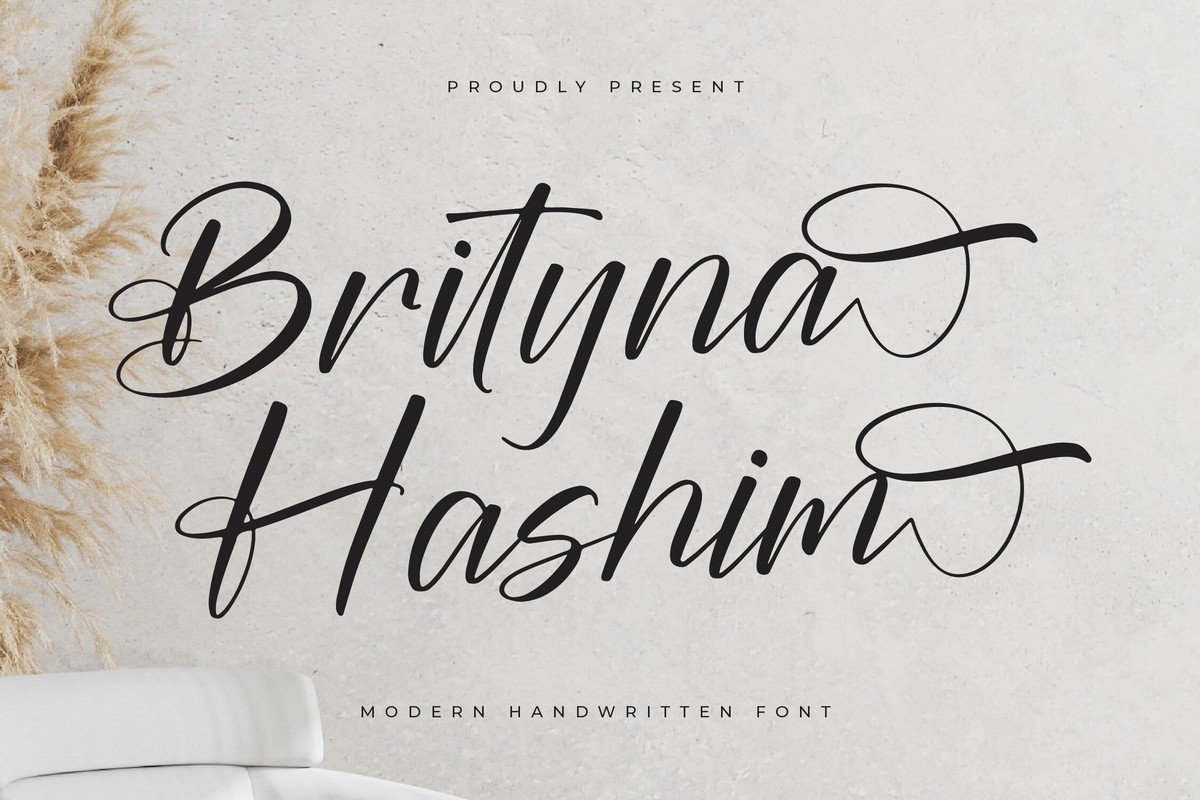フォント Brityna Hashim