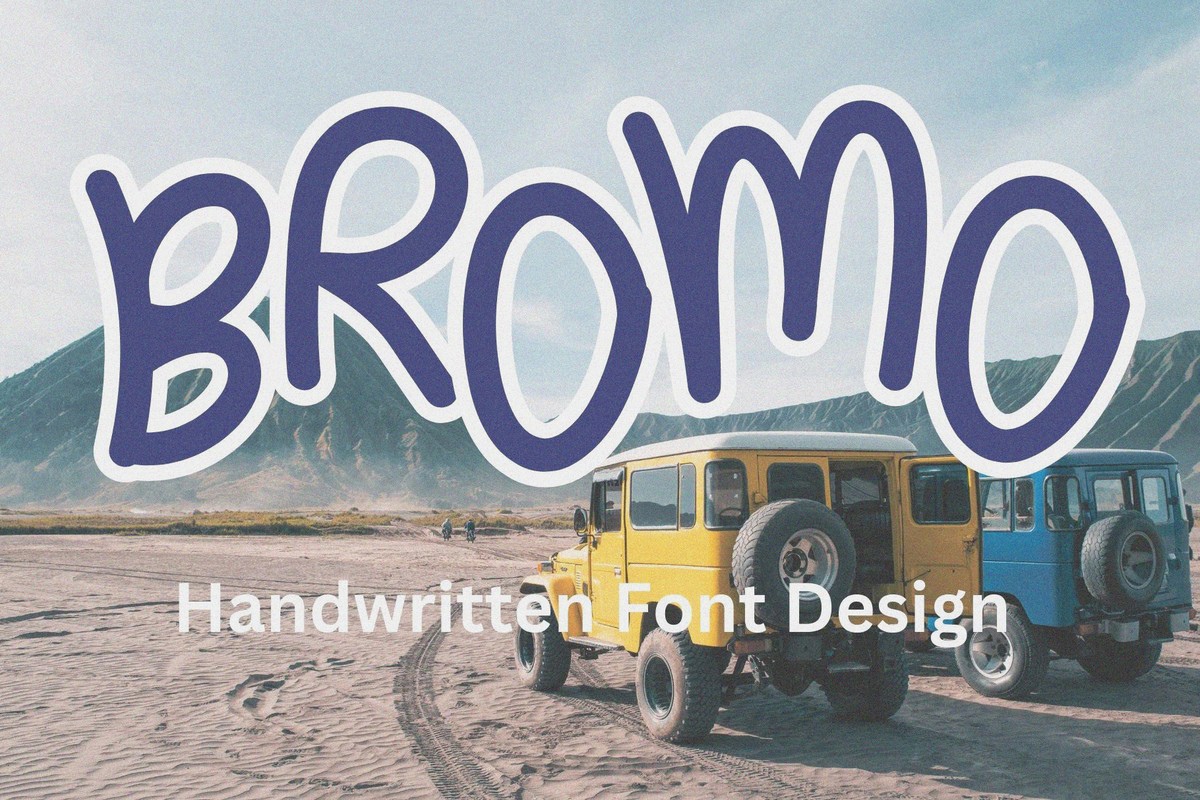 フォント Bromo