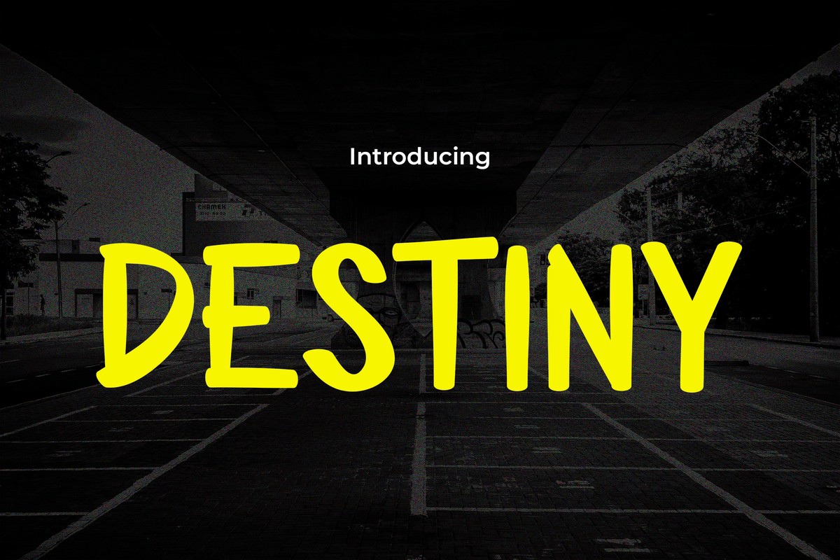 フォント Destiny