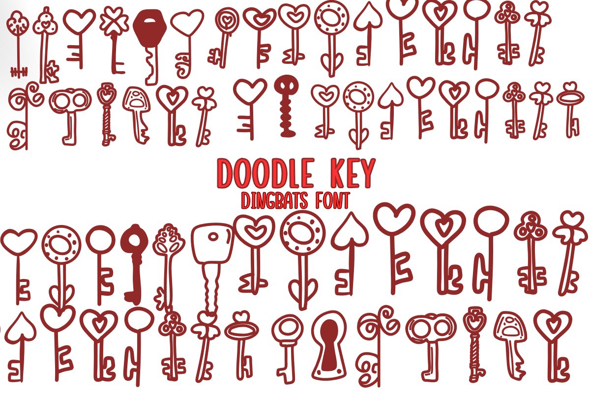 フォント Doodle Key