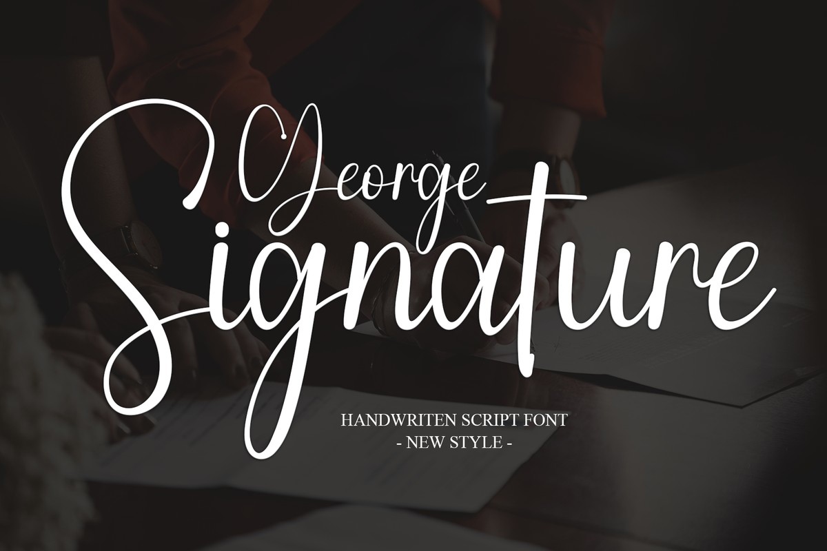 フォント George Signature