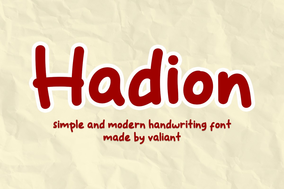 フォント Hadion
