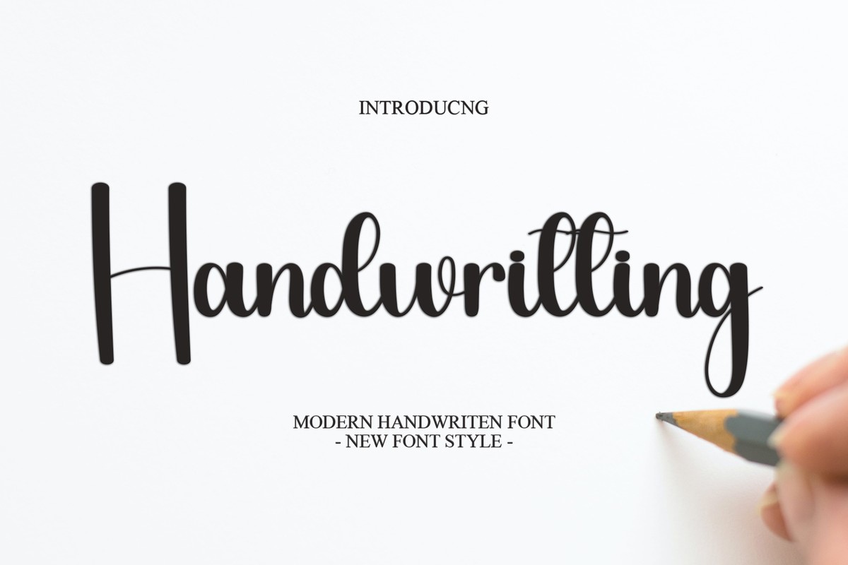 フォント Handwritting