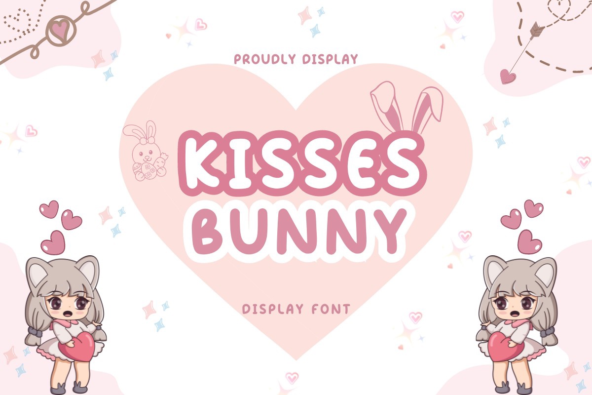 フォント Kisses Bunny