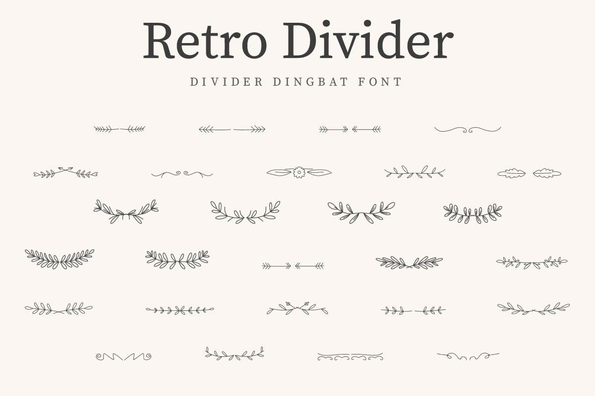 フォント Retro Divider