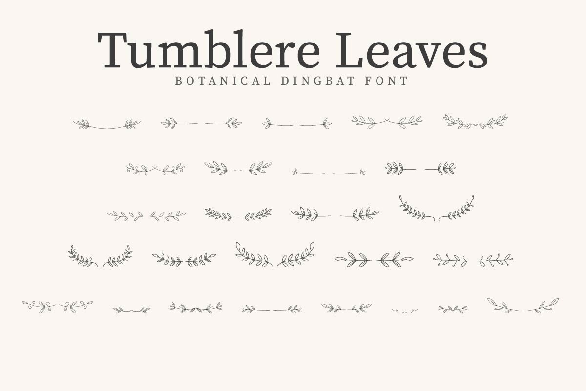 フォント Tumblere Leaves
