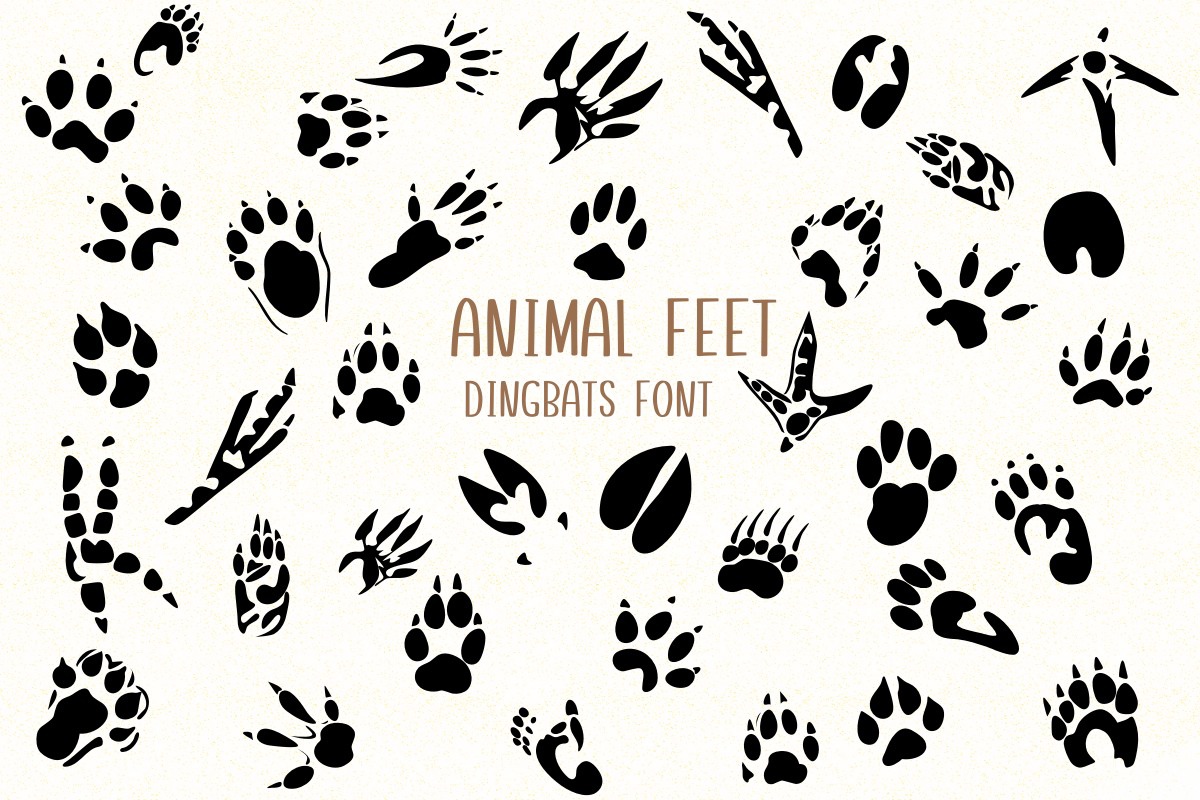 フォント Animal Feet