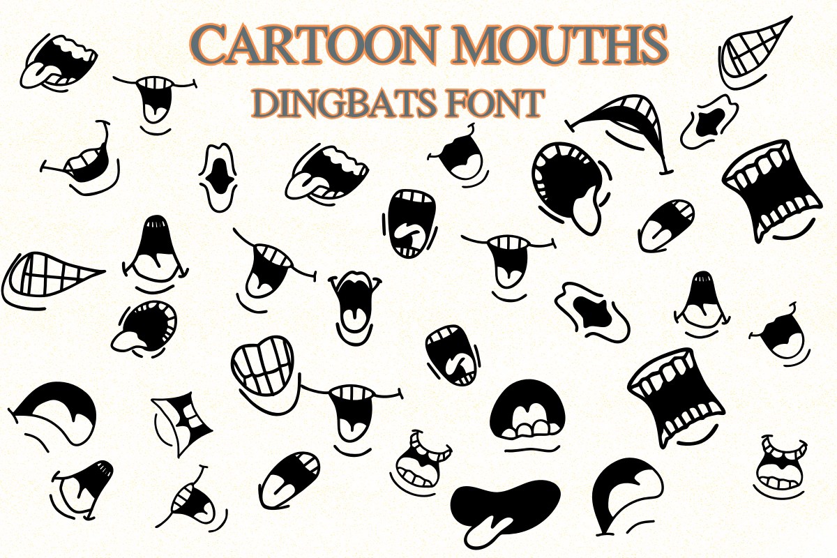 フォント Cartoon Mouths