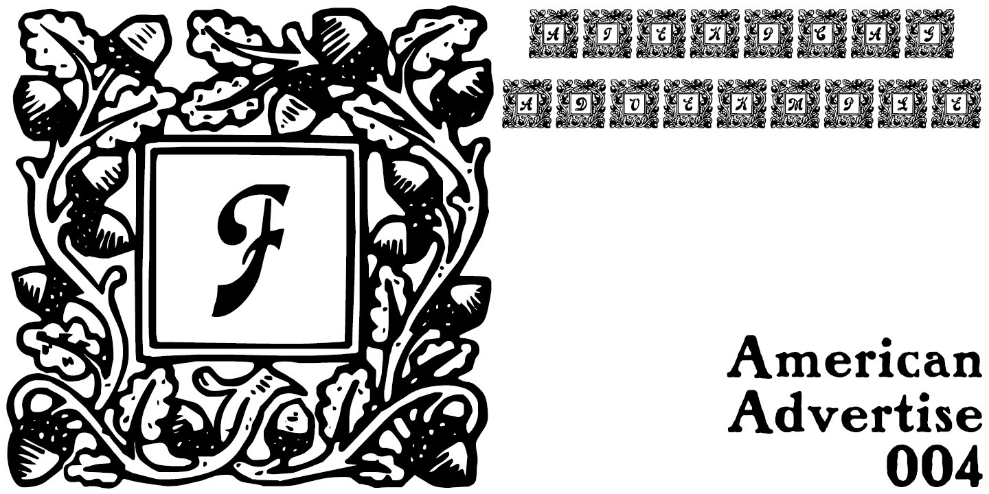 フォント American Advertise 004