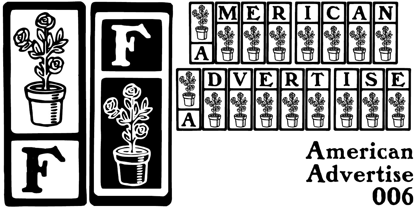 フォント American Advertise 006