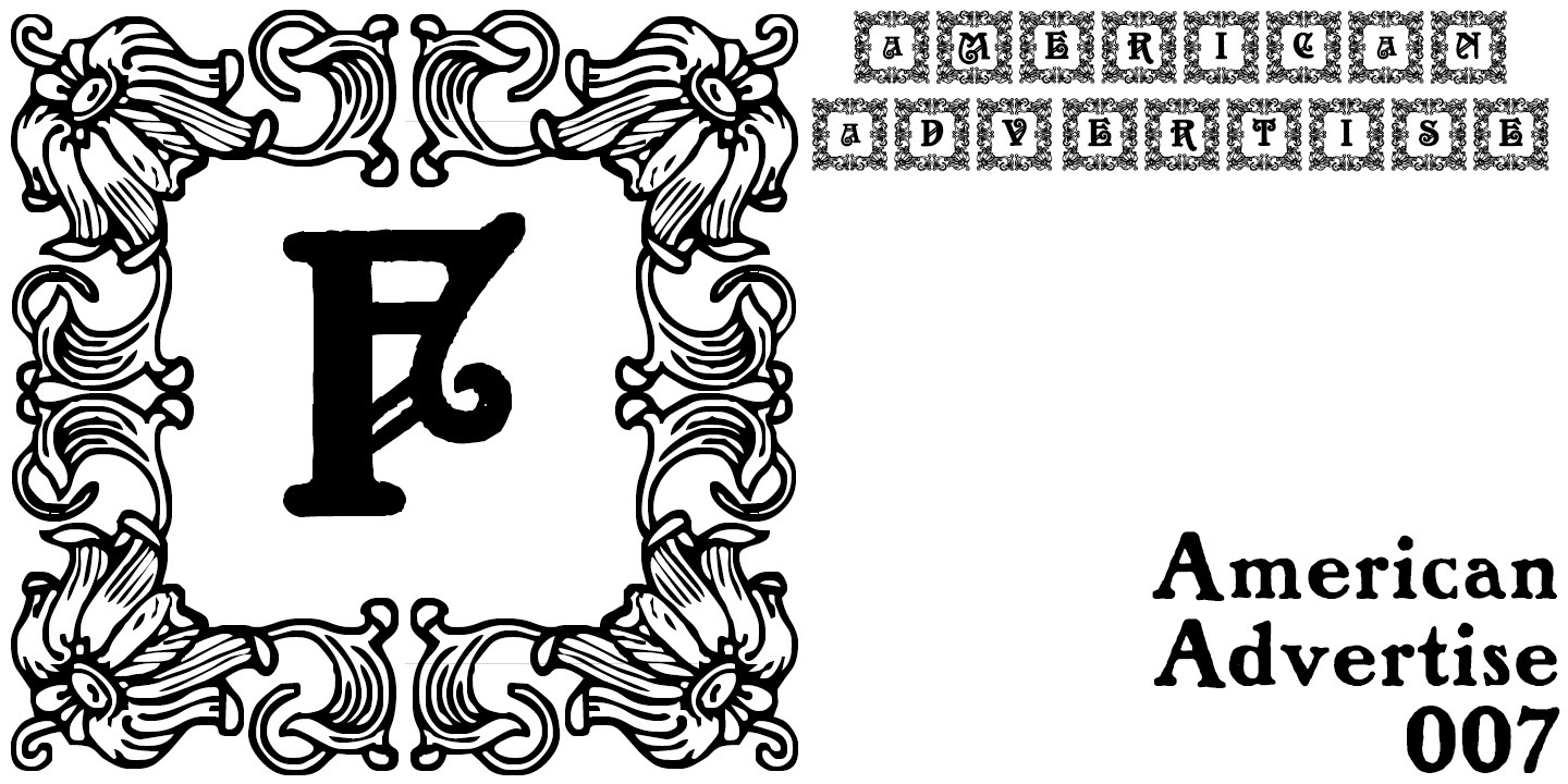 フォント American Advertise 007