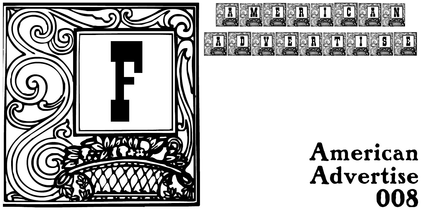 フォント American Advertise 008