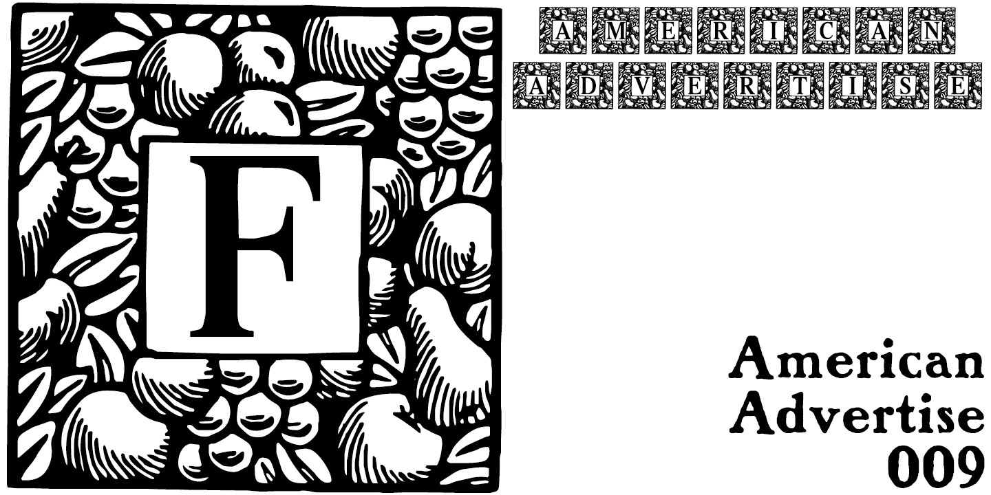 フォント American Advertise 009