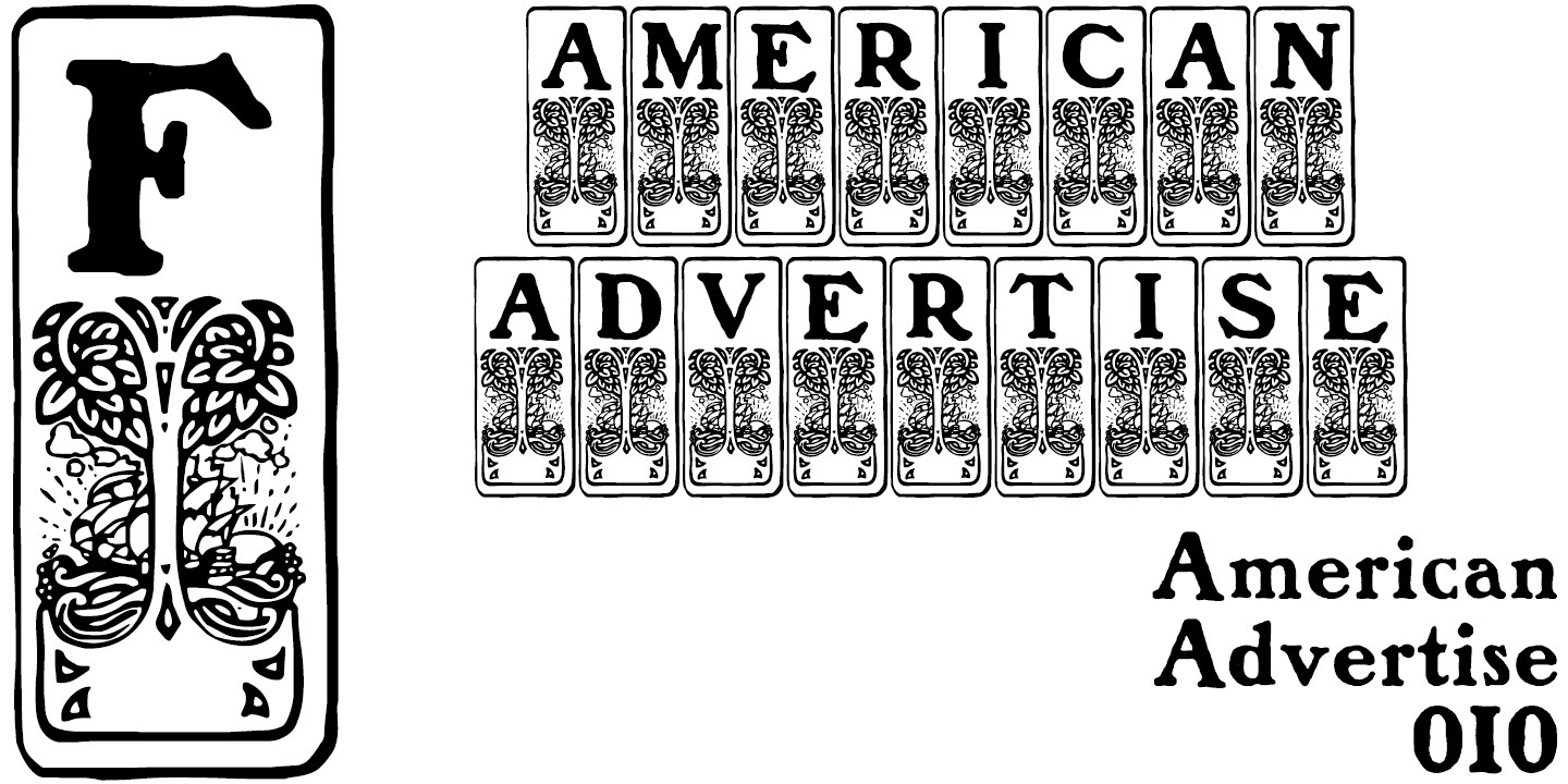 フォント American Advertise 010