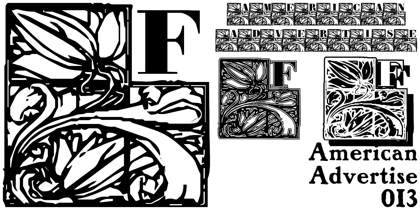 フォント American Advertise 013