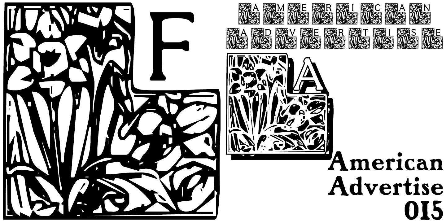 フォント American Advertise 015