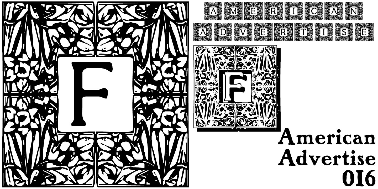 フォント American Advertise 016