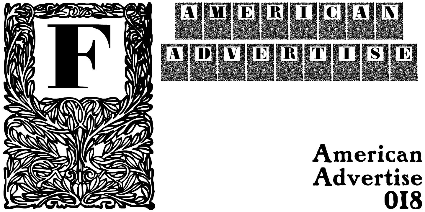 フォント American Advertise 018