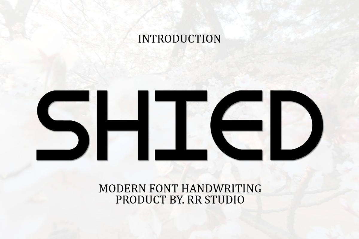 フォント Shied