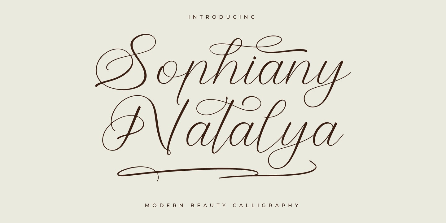 フォント Sophiany Natalya