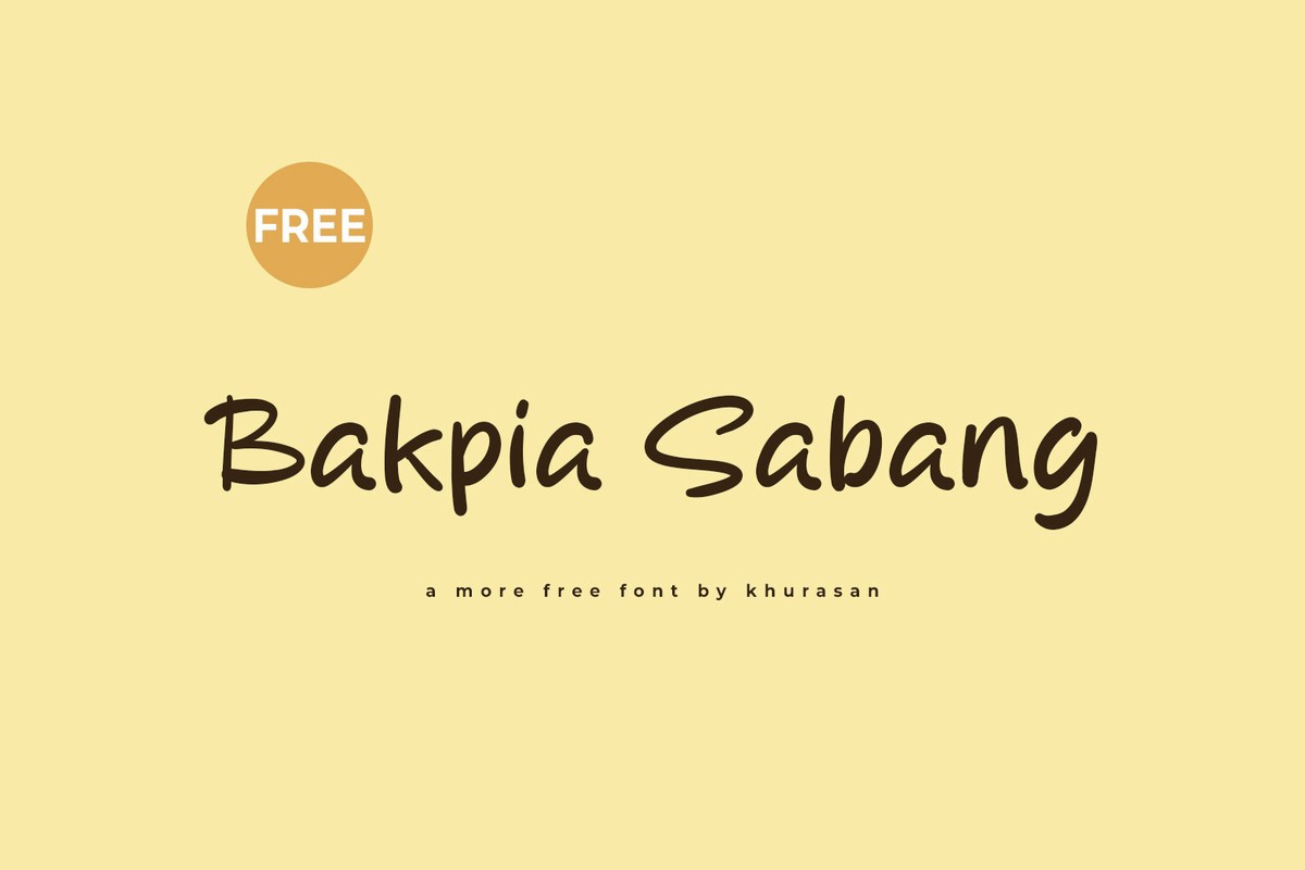 フォント Bakpia Sabang