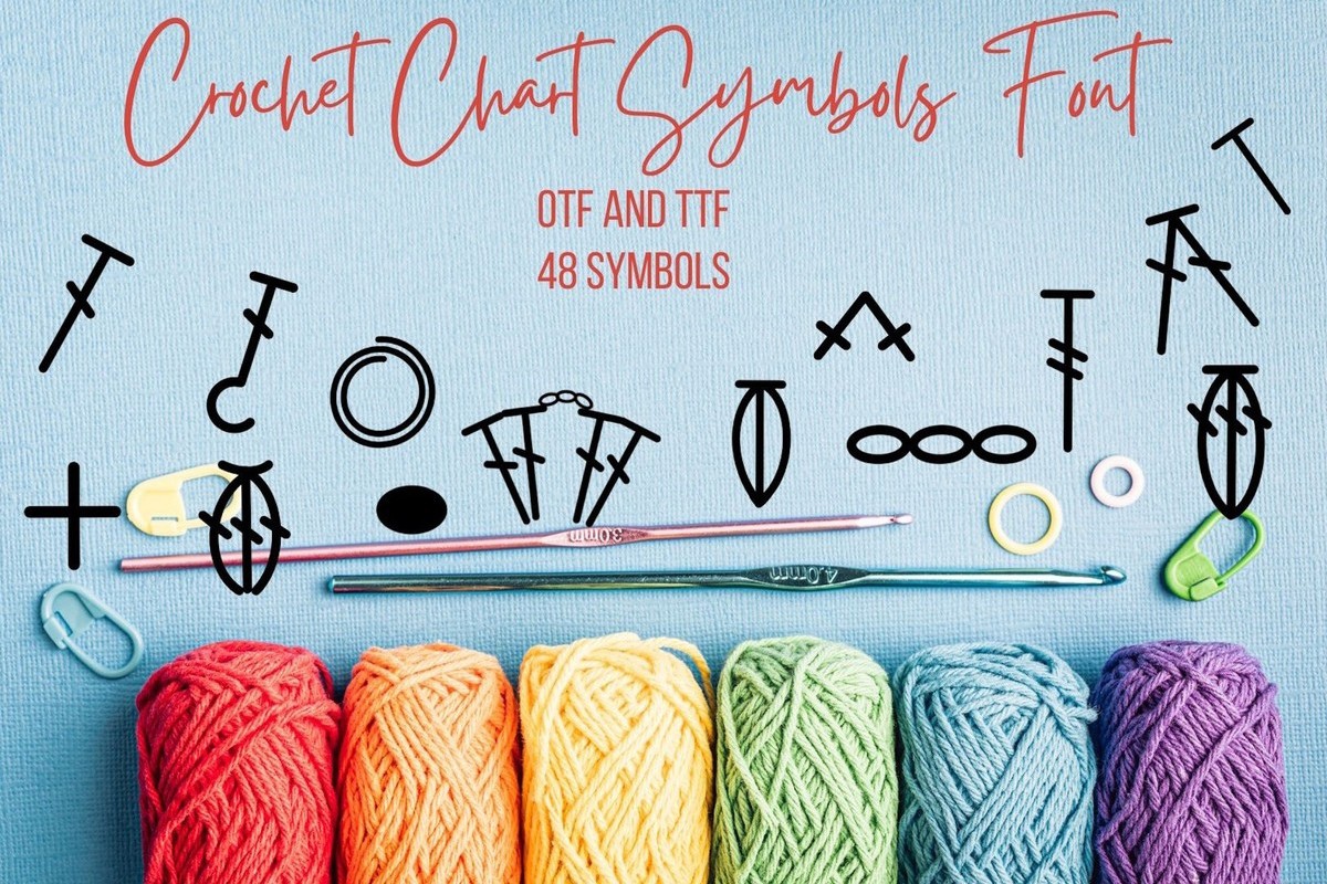 フォント Crochet Chart Symbols