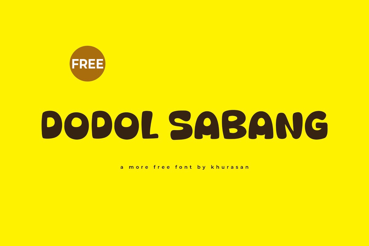 フォント Dodol Sabang