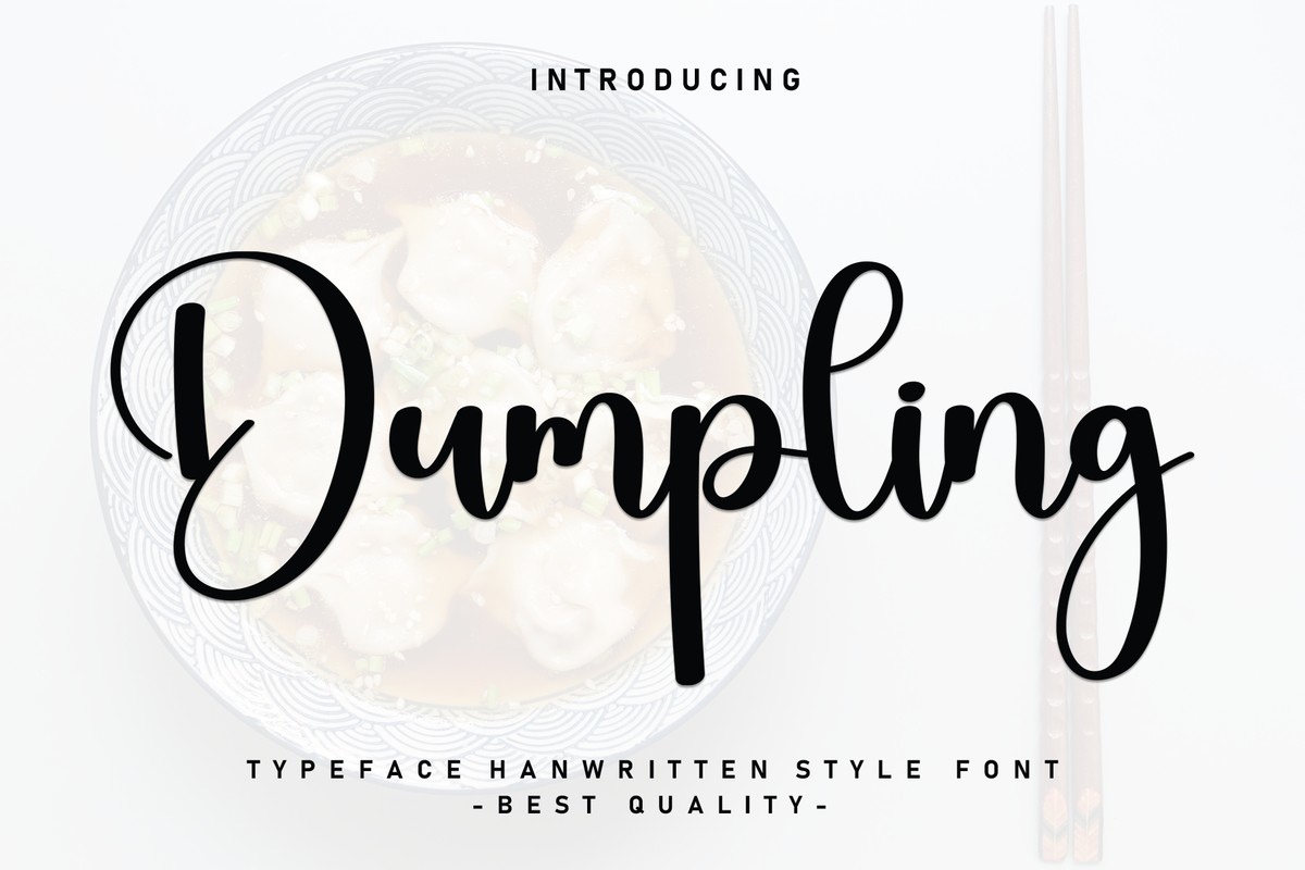 フォント Dumpling