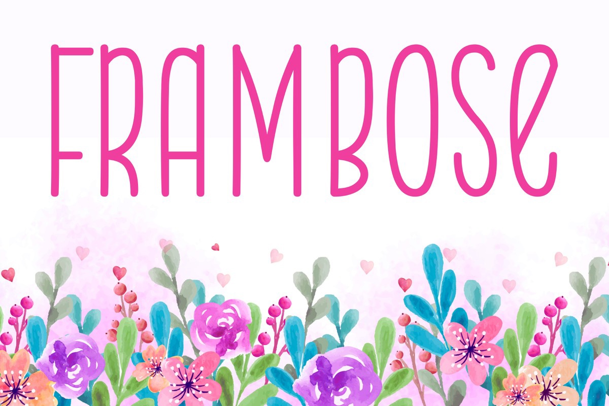 フォント Frambose