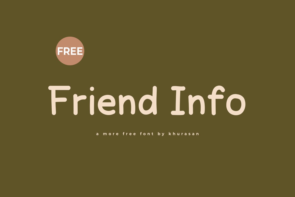 フォント Friend Info
