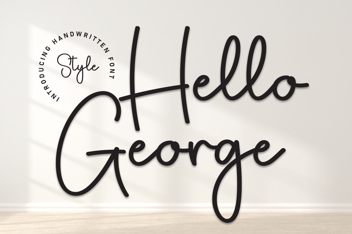 フォント Hello George