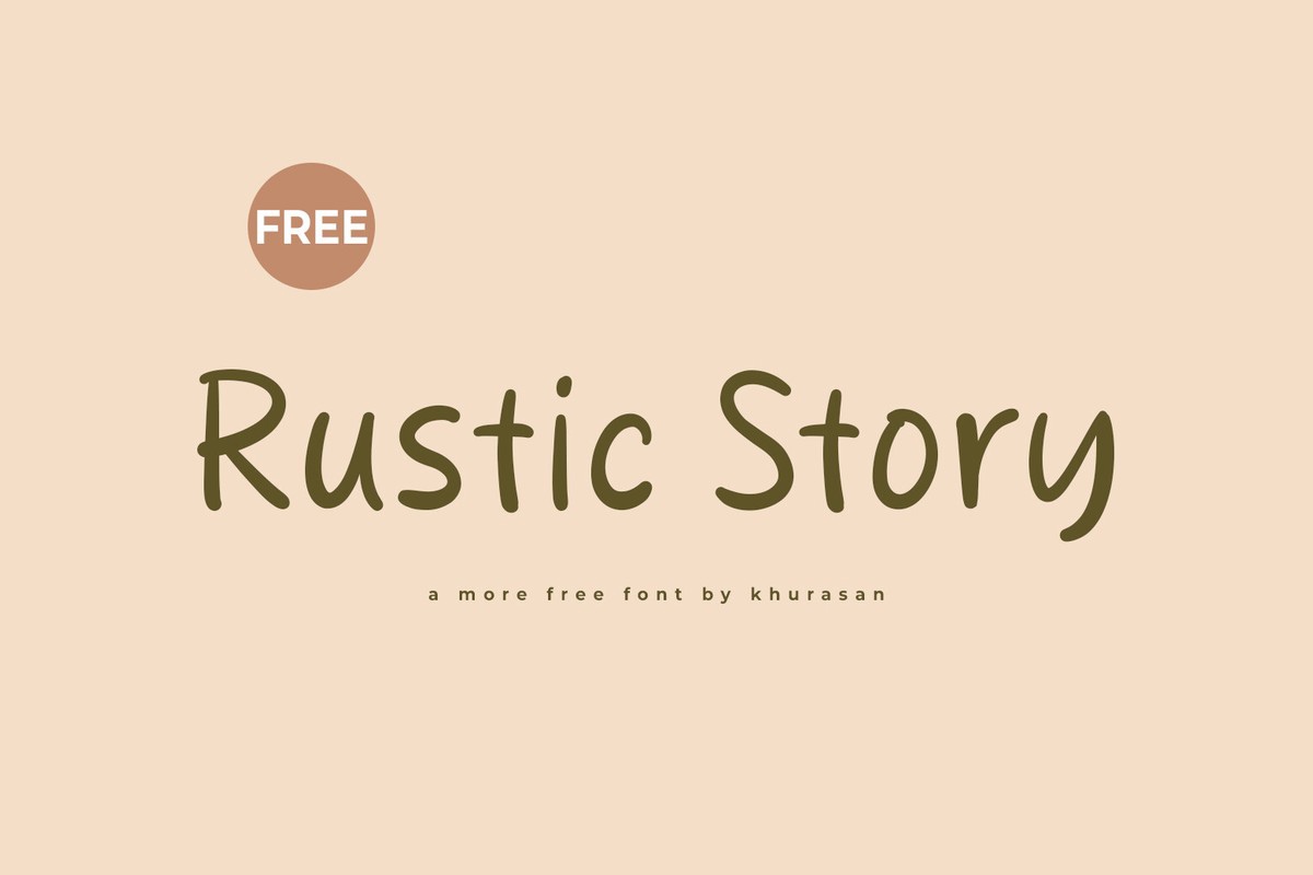 フォント Rustic Story