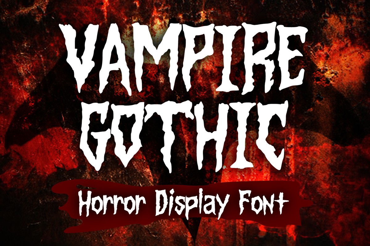 フォント Vampire Gothic
