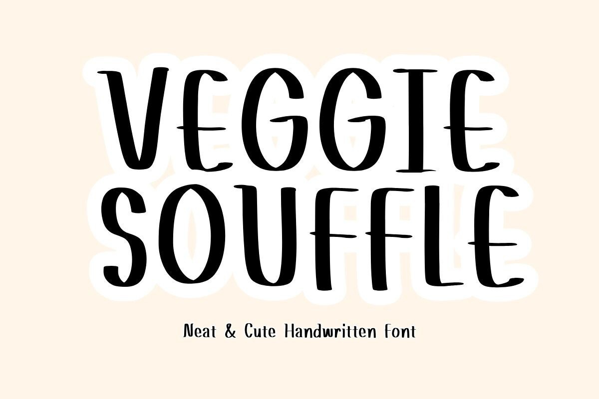フォント VeggieSouffle
