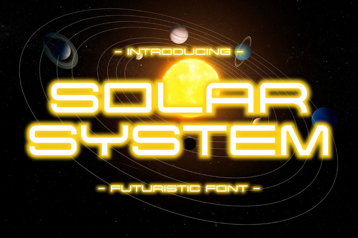 フォント Solar System