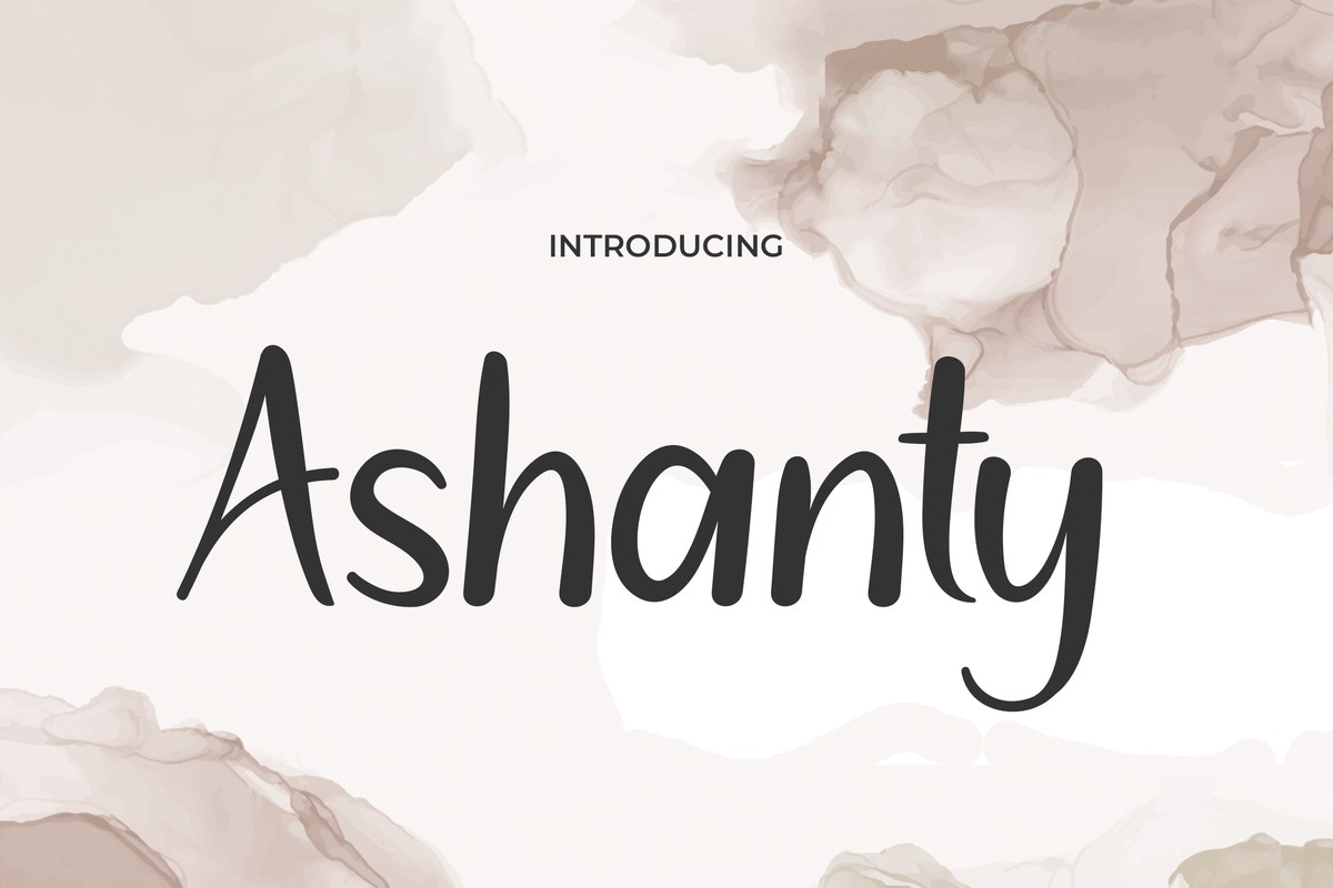 フォント Ashanty