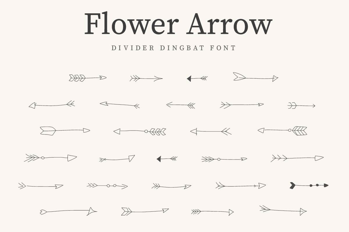 フォント Flower Arrow