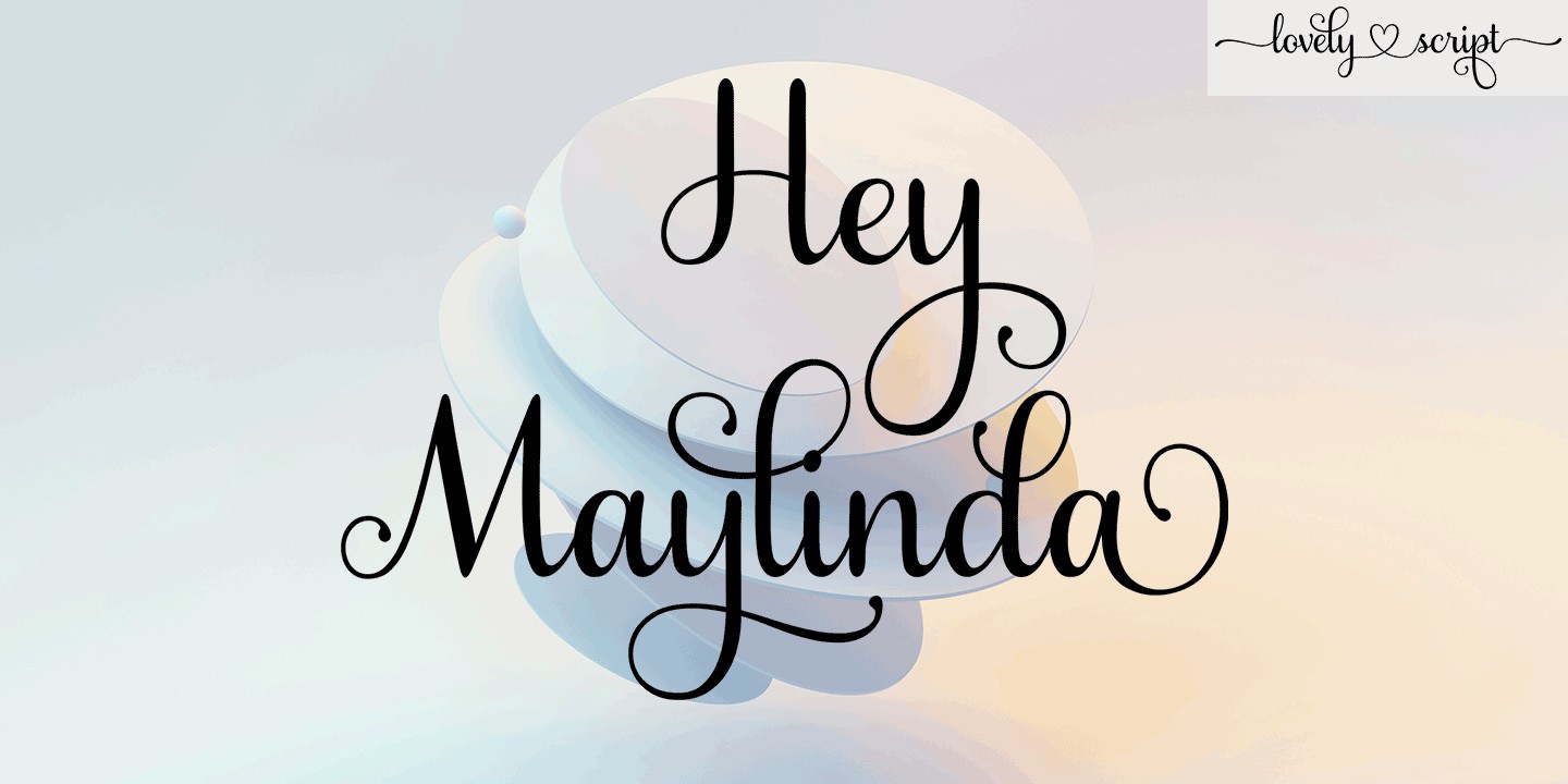 フォント Hey Maylinda