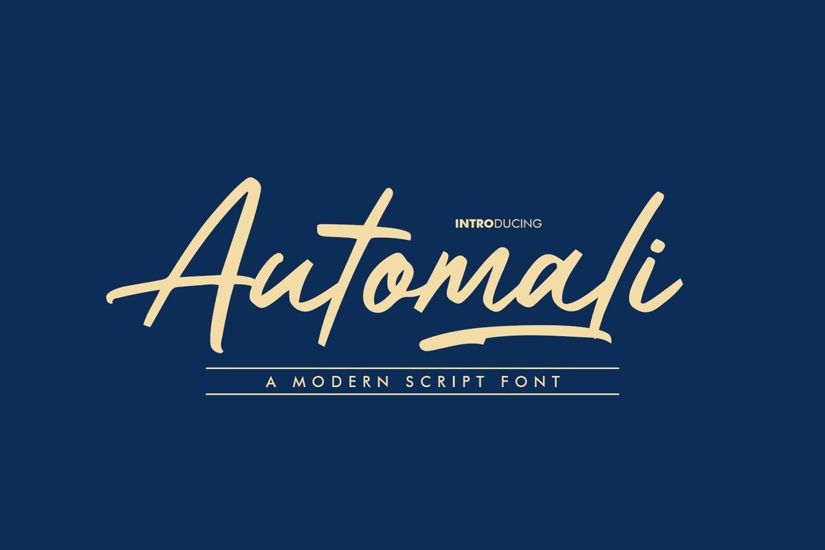 フォント Automali