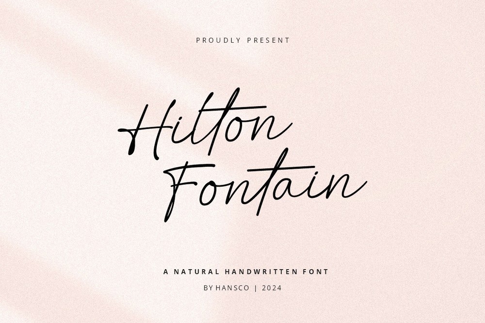 フォント Hilton Fontain