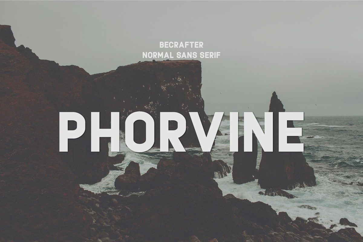 フォント Phorvine