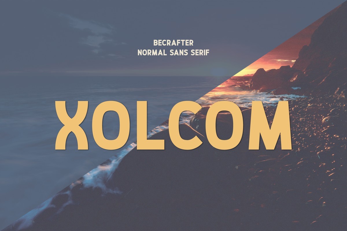 フォント Xolcom